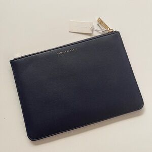Estella Bartlett Navy Zip Pouch Clutch